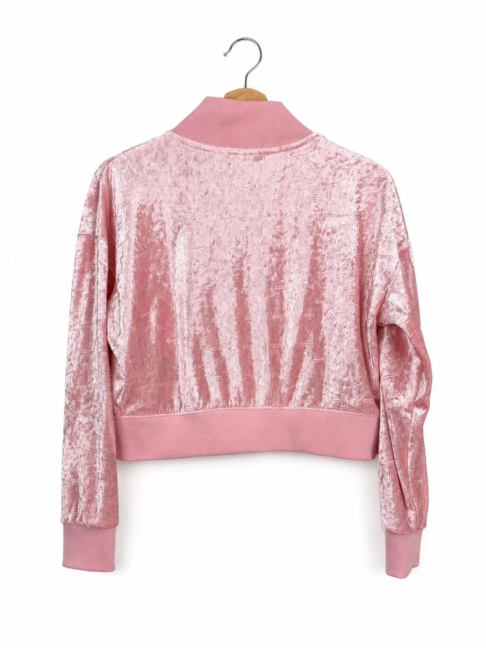 Nike Pink Knit-Collar Sweatshirt